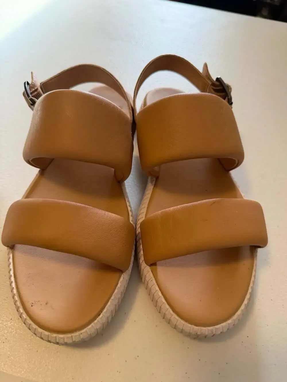 Sorel Women's Ona Streetworks Go-To Slingback Flat Sandal in Beige 8.5